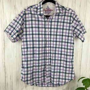 Robert Graham lavender and white button down Medium